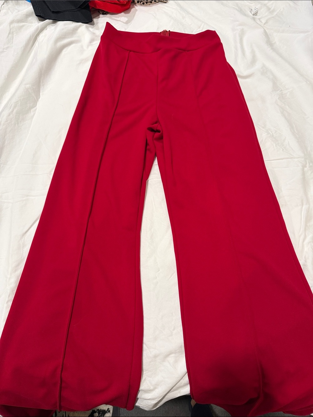 Canvas Wide Leg pants - Red